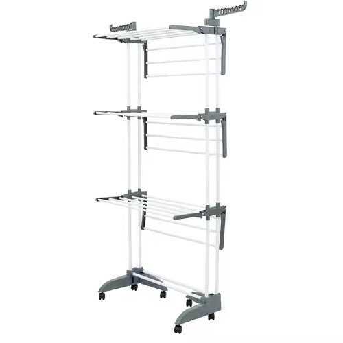 Uscator Vertical pentru Rufe Haine Mobil GRI